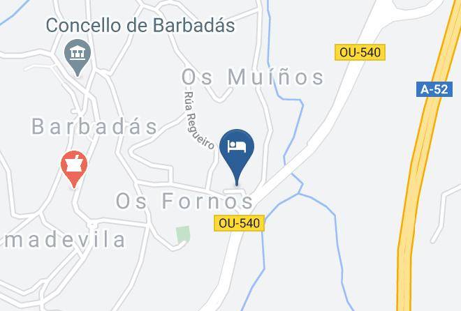 Ourense - Motel Cancun Barbadas Ourense Maps