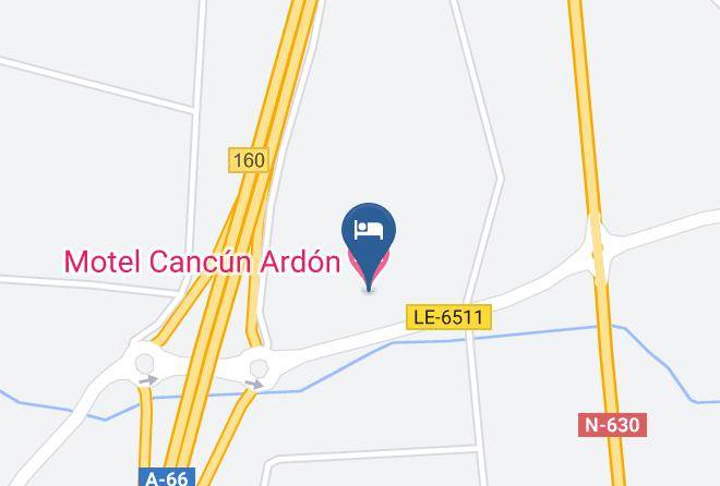 Leon - Motel Cancun Ardon Maps