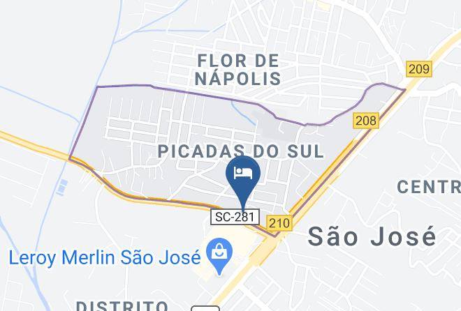 Sao Jose - Motel Candelabro Sao Jose Maps