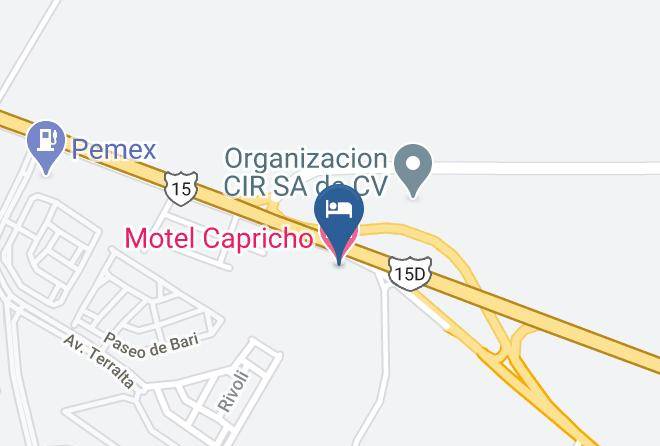 Tepic - Motel Capricho Maps