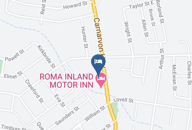 Maranoa - Motel Carnarvon Roma Maps