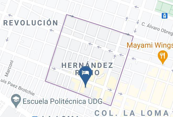 Guadalajara - Motel Castillo Maps