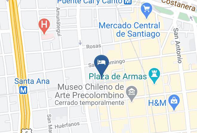 Santiago - Motel Catedral Maps