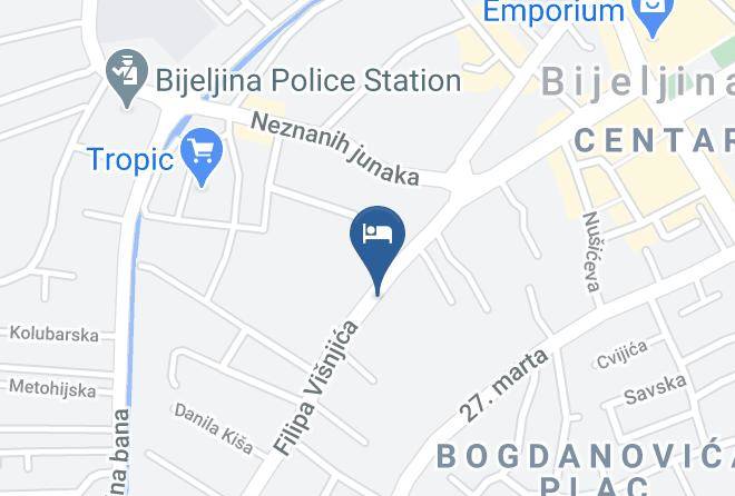 Bijeljina - Motel Centar Bijeljina Maps