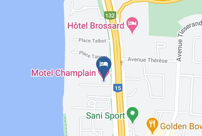Longueuil - Motel Champlain Maps