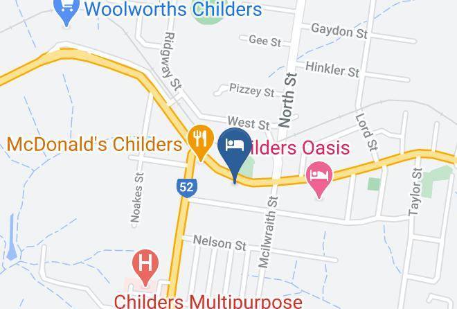 Bundaberg - Motel Childers Maps