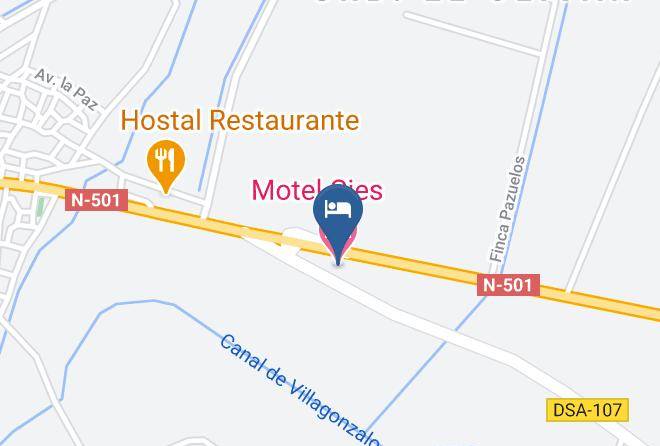 Salamanca - Motel Cies Maps