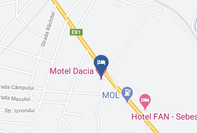 Sebes - Motel Dacia Maps