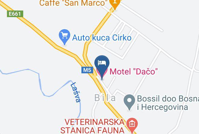 Srednjobosanski - Motel Daco Maps