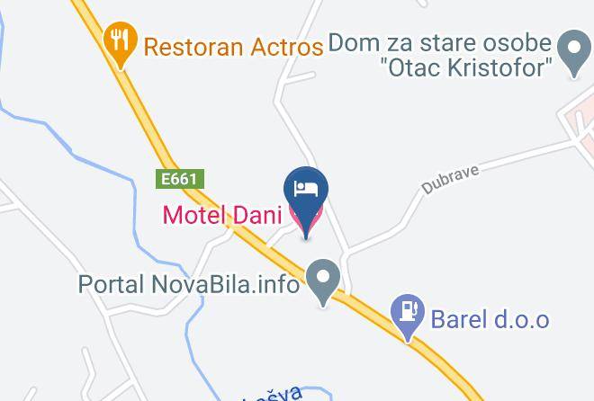 Srednjobosanski - Motel Dani Maps