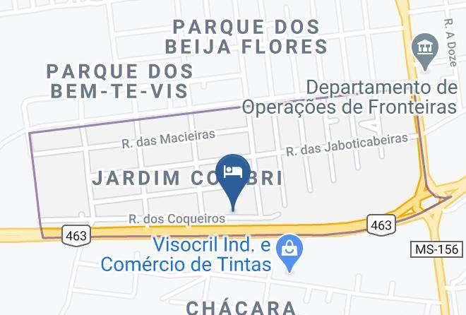 Dourados - Motel Delirio Pousada Maps