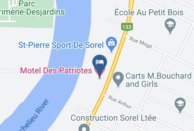 Pierre De Saurel Regional County Municipality - Motel Des Patriotes Maps