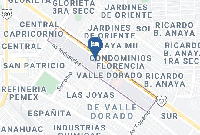 San Luis Potosi Valle Dorado 6 - Motel Dos Mil Maps