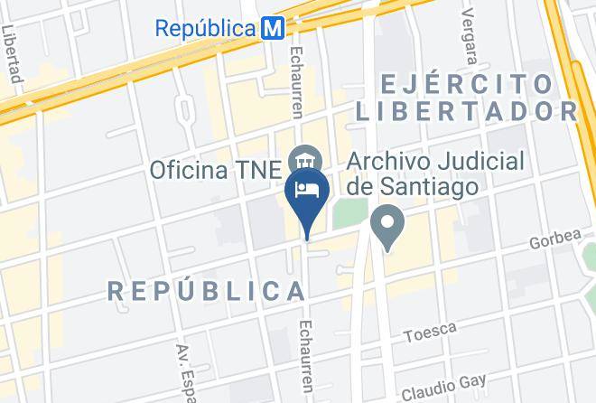Santiago - Motel Echaurren 316 Maps