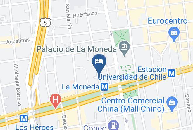 Santiago - Motel El Duende Maps