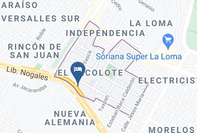 Tepic - Motel El Eden Maps