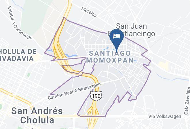 San Pedro Cholula - Motel El Parador Maps