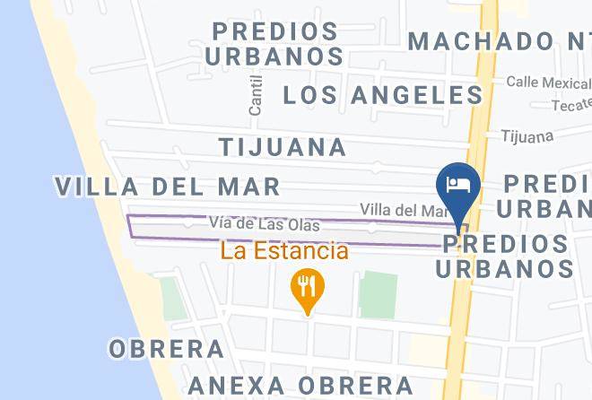Rosarito Beach Municipality - Motel El Portal De Rosarito Maps