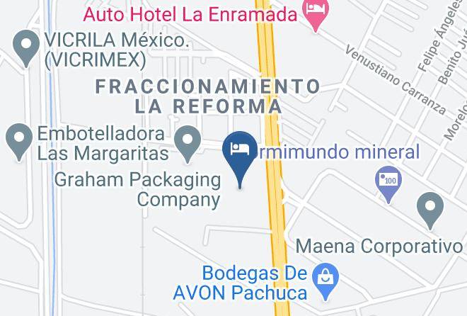 Mineral De La Reforma - Motel El Refugio Maps