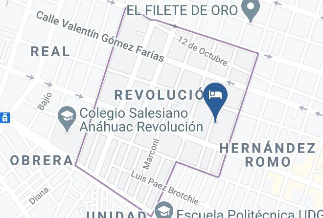 Guadalajara - Motel El Silencio Maps