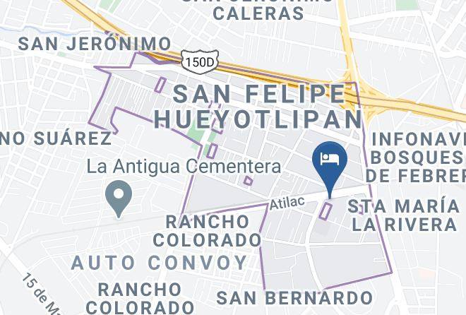 Puebla San Felipe Hueyotlipan - Motel El Trebol Maps