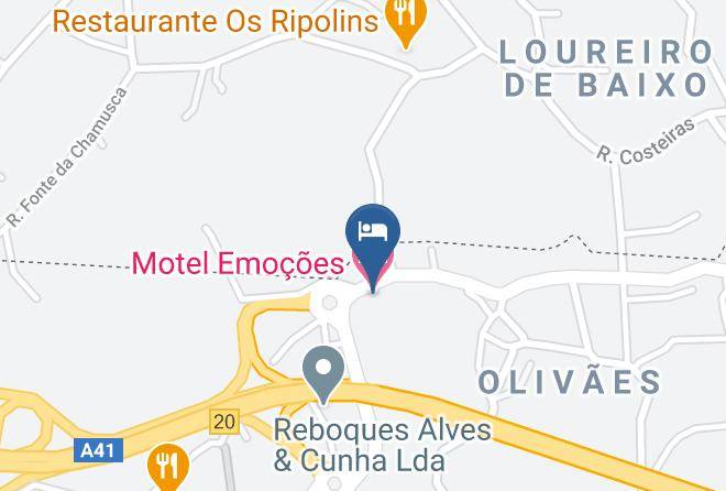 Santa Maria Da Feira - Motel Emocoes Maps