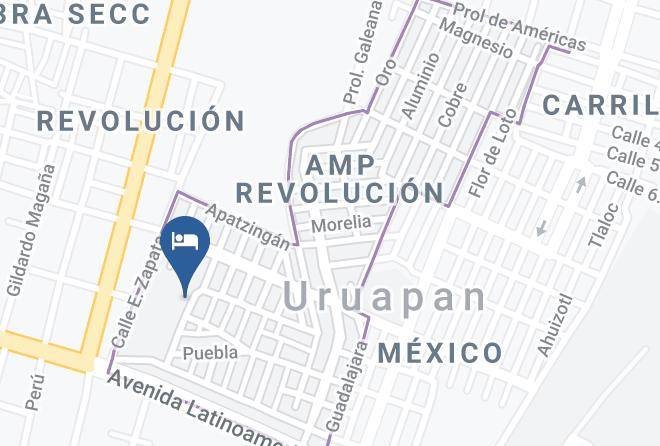 Uruapan - Motel Excalibur Maps