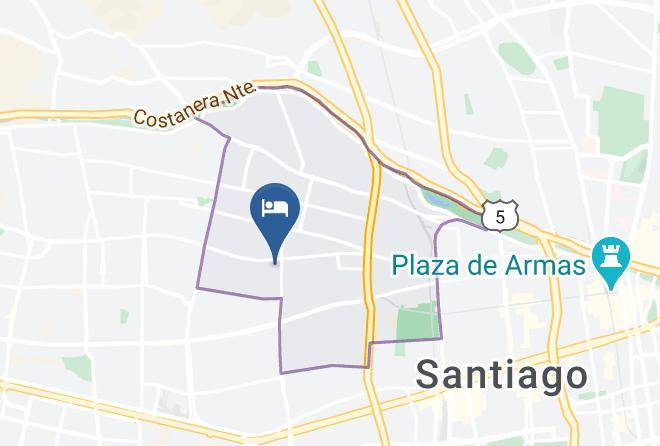 Santiago - Motel Fiesta Inn Maps