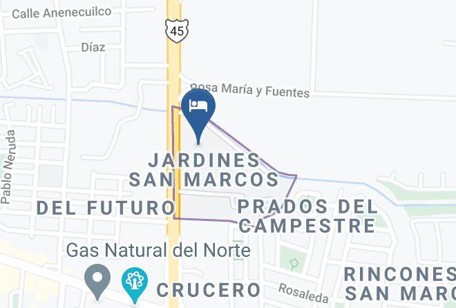 Juarez - Motel Fronterizo Maps