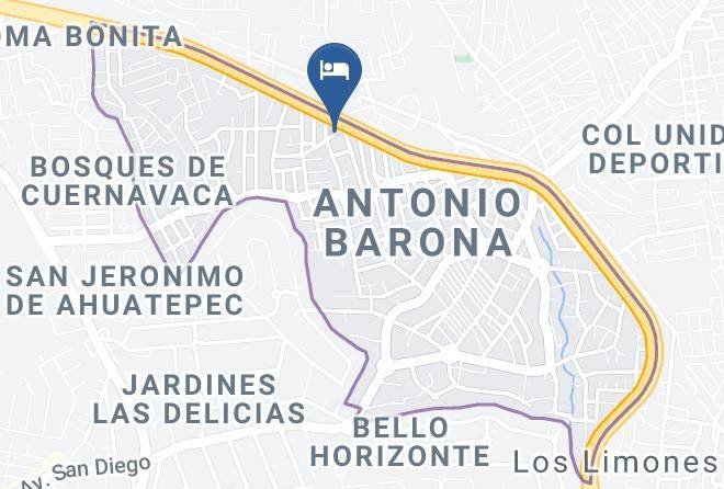 Cuernavaca - Motel Geranios Maps