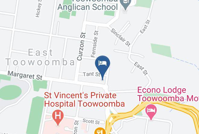Toowoomba - Motel Glenworth Maps
