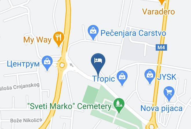 Banja Luka - Motel Golden Card Maps