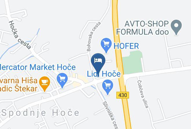 Spodnje Hoce - Motel & Gostilna Divjak Marjetka Rozic Sp Maps