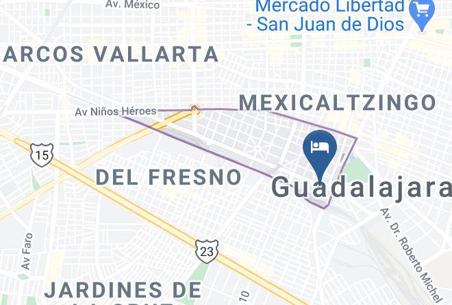 Guadalajara - Motel Gran Via Maps
