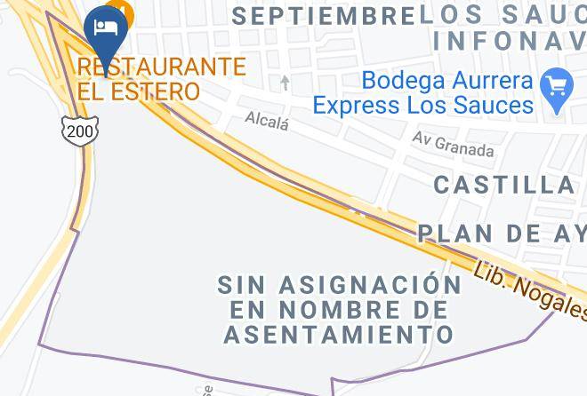 Tepic - Motel Gran Via Maps