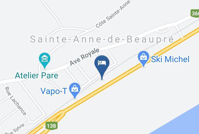 La Cote De Beaupre Regional County Municipality - Motel Hibiscus Maps