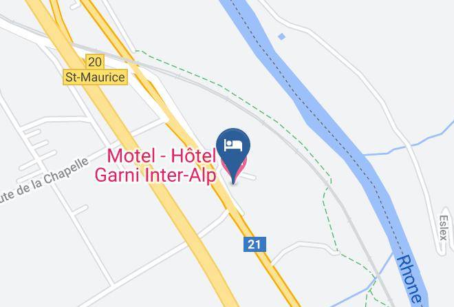 Saint Maurice - Motel Hotel Garni Inter Alp Maps