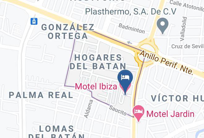 Zapopan - Motel Ibiza Maps