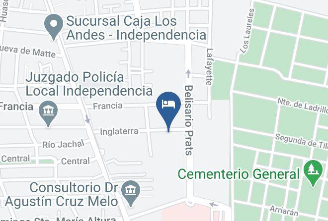 Santiago - Motel Inglaterra Maps