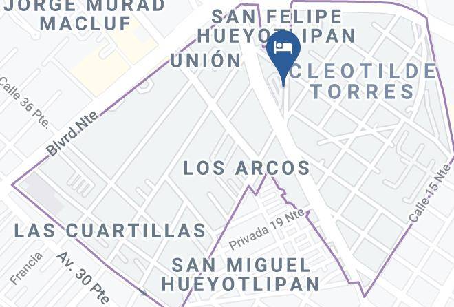 Puebla Cleotilde Torres - Motel Jacarandas De Puebla Sa De Cv Maps