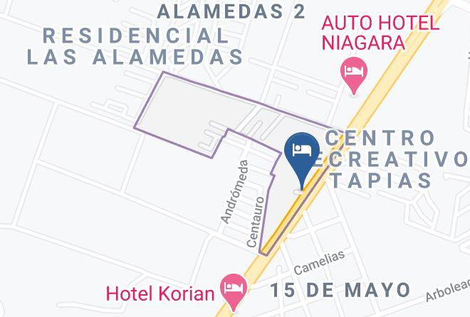 Durango San Angel - Motel Jardin Maps