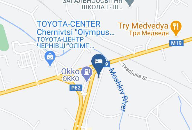 Chernivtsi - Motel Kalyna Maps