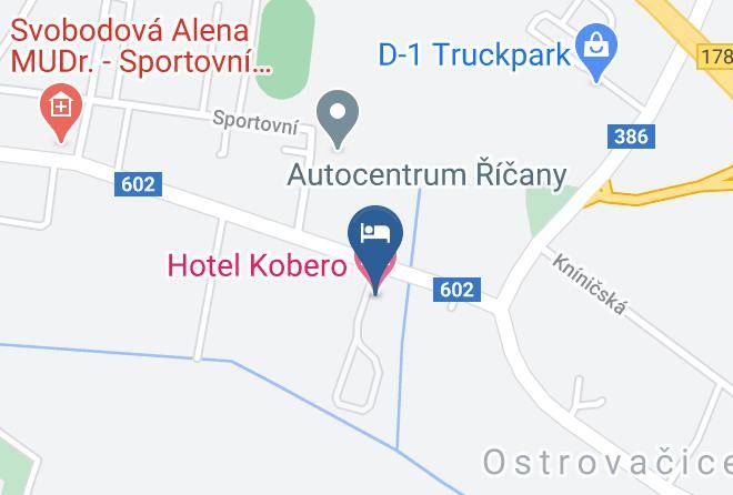 Brno Province - Motel Kobero Maps