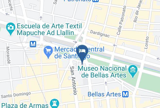 Santiago - Motel La Cascada Maps