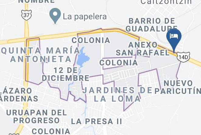 Uruapan - Motel La Conquista Maps
