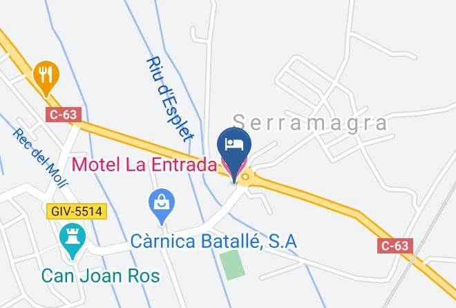 Girona - Motel La Entrada Maps