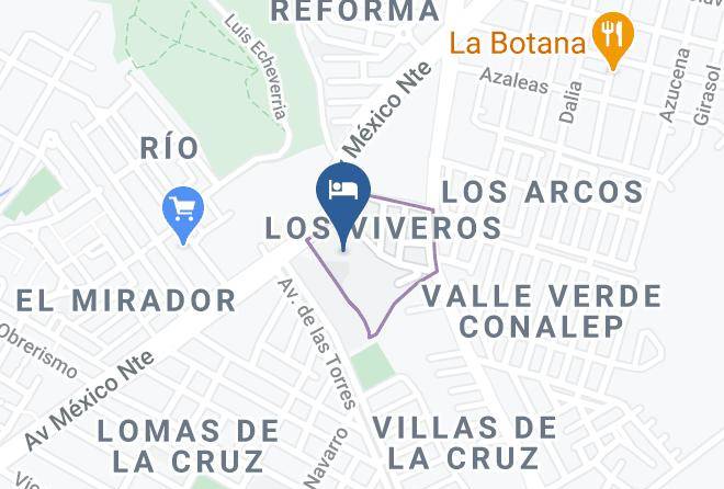 Tepic - Motel La Escondida Maps