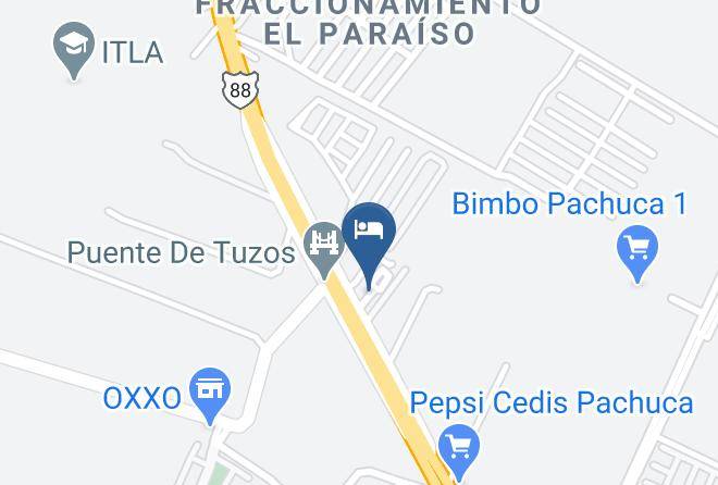 Mineral De La Reforma - Motel La Fuente Maps