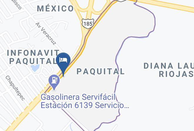 Minatitlan - Motel La Luna Azul Maps