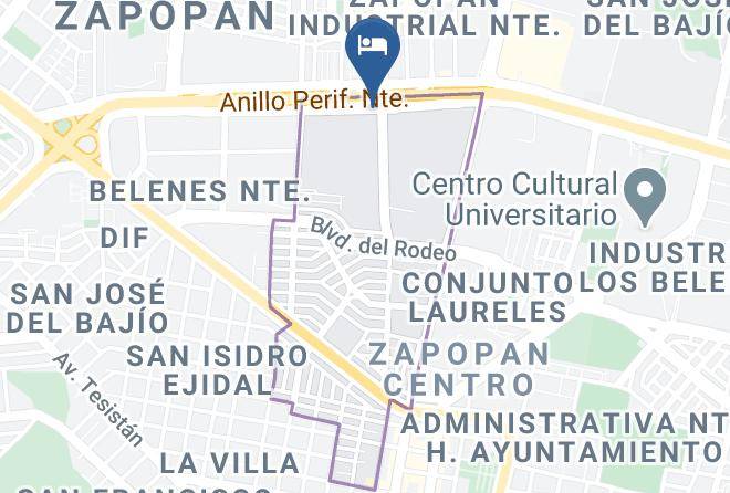 Zapopan - Motel La Suite Maps